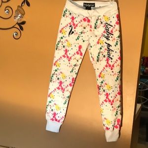 Girls babyphat colorful sweat pants 14/16
